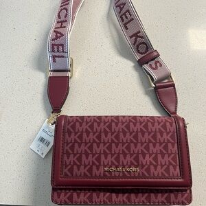 Michael Kors Burgundy Crossbody Bag